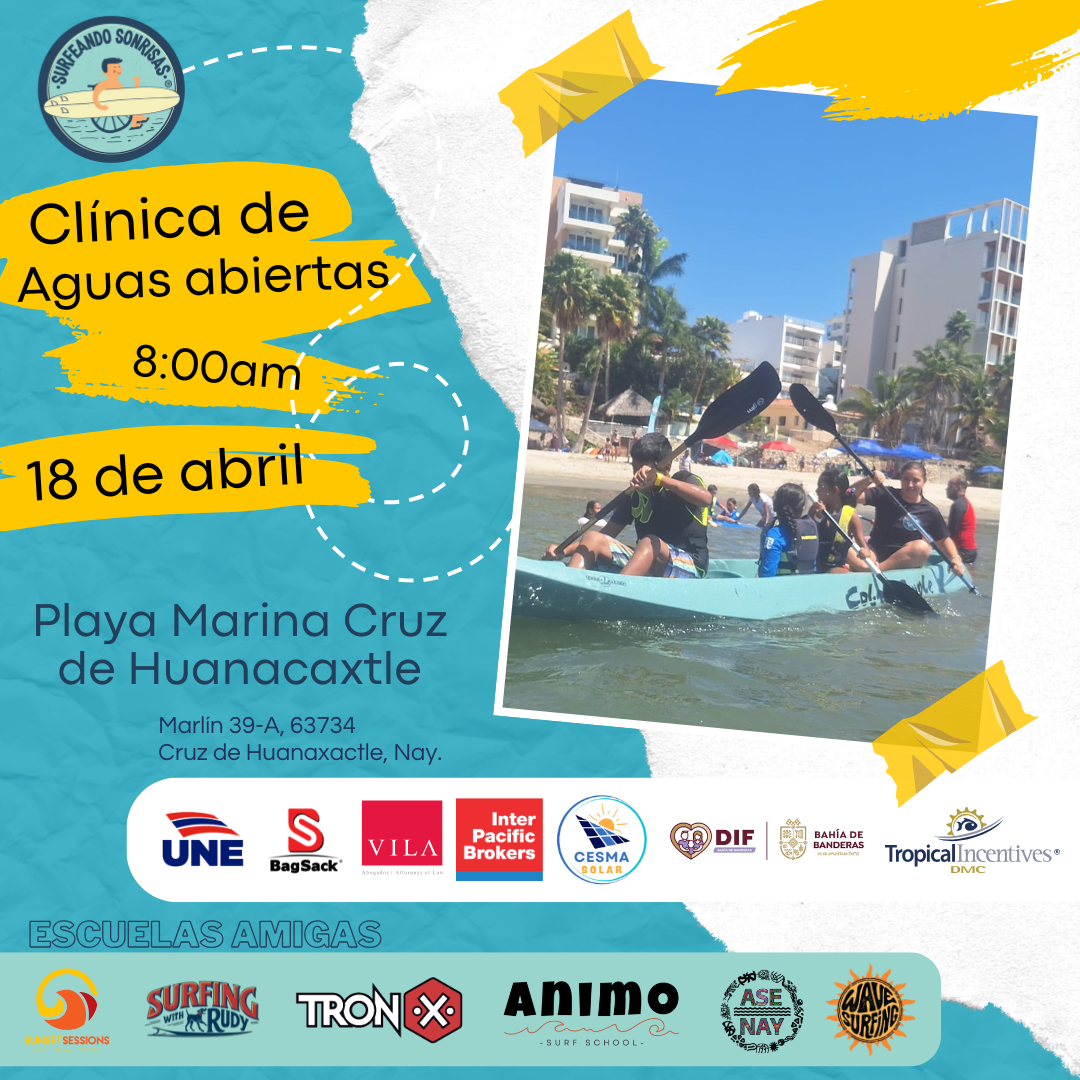 Clínica de aguas abiertas en La Cruz de Huanacaxtle